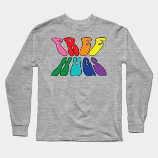 Free Rainbow Hugs Long Sleeve T-Shirt